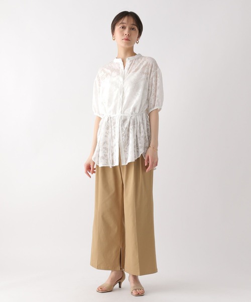 Elura（エルーラ）の「快適ストレッチワイドパンツ〈低身長サイズあり〉/328378（その他パンツ・レディース・ブラック/ブラウン系その他2/ダークブラウン・MEDIUM/LARGE/FREE(S)）」の20枚目の写真