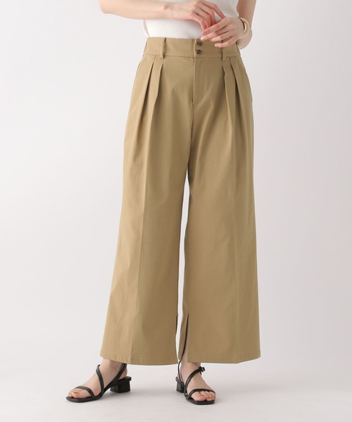 Elura（エルーラ）の「快適ストレッチワイドパンツ〈低身長サイズあり〉/328378（その他パンツ・レディース・ブラック/ブラウン系その他2/ダークブラウン・MEDIUM/LARGE/FREE(S)）」の19枚目の写真