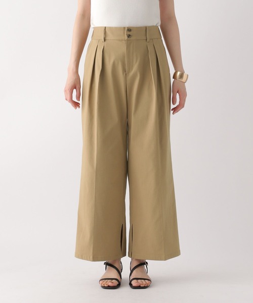 Elura（エルーラ）の「快適ストレッチワイドパンツ〈低身長サイズあり〉/328378（その他パンツ・レディース・ブラック/ブラウン系その他2/ダークブラウン・MEDIUM/LARGE/FREE(S)）」の13枚目の写真