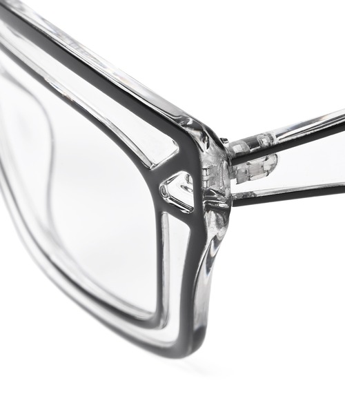 Narcissus（ナルシス）の「【ユニセックスデザイン】 ラインクリアサングラス　UVカット（サングラス・レディース・クリア/ブラック・FREE）」の11枚目の写真