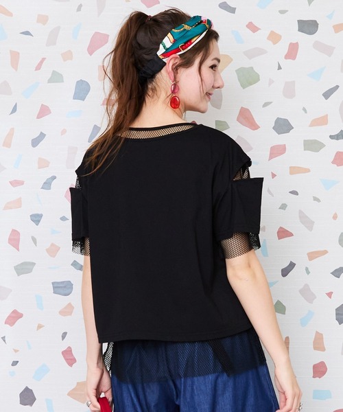 JETSET SOLO PLUS (ジェットセットソロプラス)の「【FONT LAB】メッシュコンビリバーシブルTシャツ(Tシャツ/カットソー・レディース・オフホワイト・FREE)」の7枚目の写真