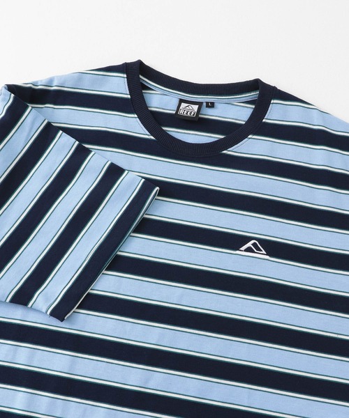 REEF(リーフ)の「REEF MULTI BOARDER SHORT-SLEEVE T-SHIRTS(Tシャツ/カットソー・メンズ・ブルー/イエロー・MEDIUM/LARGE)」の5枚目の写真