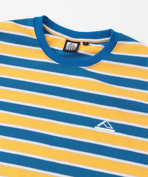 REEF(リーフ)の「REEF MULTI BOARDER SHORT-SLEEVE T-SHIRTS(Tシャツ/カットソー・メンズ・ブルー/イエロー・MEDIUM/LARGE)」の10枚目の写真