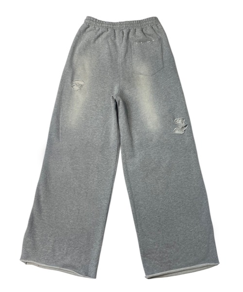 J/Wダメージスウェットワイドパンツ（スウェットパンツ