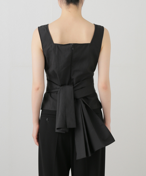 ブラウス シャツ 「naoki tomizuka/ナオキ トミズカ」Tie front sleeveless blou レディース セール】【naoki tomizuka/ナオキ トミズカ】Tie front