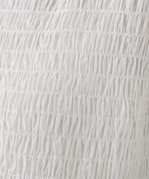 UNTITLED(アンタイトル)の「【コットン100/夏ワンピ/ナロー】シャーリングワンピース(ワンピース・レディース・ダークブラウン/スモーキーグリーン系/ブラック/オフホワイト・01/02/03/44)」の9枚目の写真