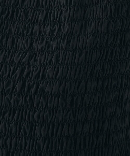 UNTITLED(アンタイトル)の「【コットン100/夏ワンピ/ナロー】シャーリングワンピース(ワンピース・レディース・ダークブラウン/スモーキーグリーン系/ブラック/オフホワイト・01/02/03/44)」の13枚目の写真