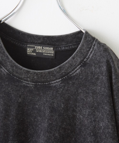 めぐページ ピグメントドッキング刺繍Tシャツ