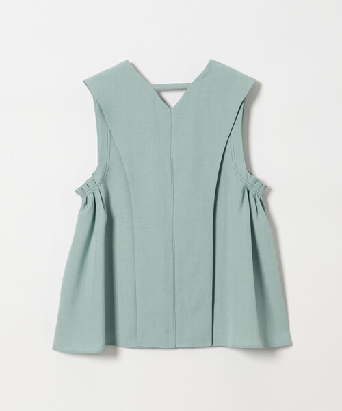 ブラウス シャツ 「EMMEL REFINES」EM サイドギャザーステッチ Vネック ブラウス レディース UNITED ARROWS green label relaxing｜<EMMEL REFINES>EM サイド
