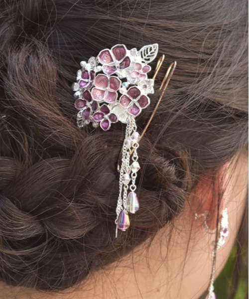 セール】紫陽花モチーフかんざし（その他ヘアアクセサリー
