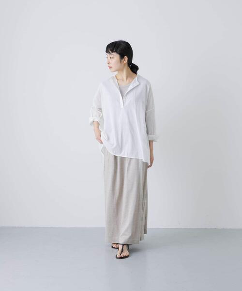 かぐれ（カグレ）の「ボイルワイドプルオーバー（シャツ/ブラウス・レディース・ベージュ系その他/オフホワイト/ブラック・FREE）」の16枚目の写真