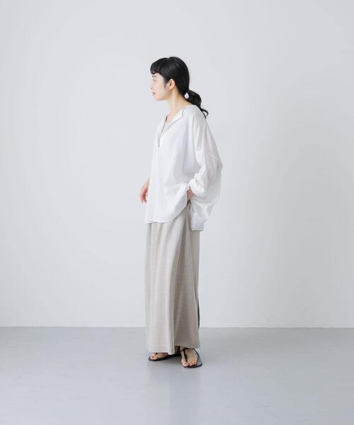 かぐれ（カグレ）の「ボイルワイドプルオーバー（シャツ/ブラウス・レディース・ベージュ系その他/オフホワイト/ブラック・FREE）」の17枚目の写真