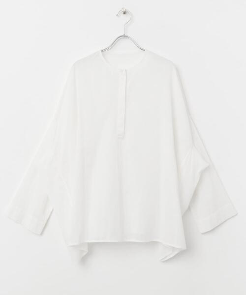 かぐれ（カグレ）の「ボイルワイドプルオーバー（シャツ/ブラウス・レディース・ベージュ系その他/オフホワイト/ブラック・FREE）」の6枚目の写真