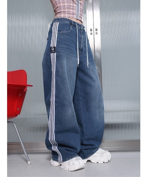Darich リメイクライクワイドデニムパンツ ★【Sサイズ】 リメイクライクワイドデニムパンツ（デニムパンツ）｜Darich