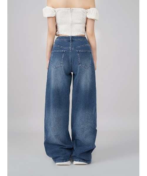 Darich ダーリッチ リメイクライクワイドデニムパンツ　Sサイズ リメイクライクワイドデニムパンツ – Darich (ダーリッチ)