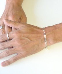 MANANAS（マナナス）の「【MANANAS】Square Link Chain Bracelet(M) (Mens) Silver925（ブレスレット）」
