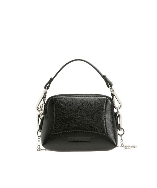 MURUA（ムルーア）の「マイクロチェーンバッグ（ショルダーバッグ・レディース・ゴールド系その他2/ブラック・FREE）」の3枚目の写真