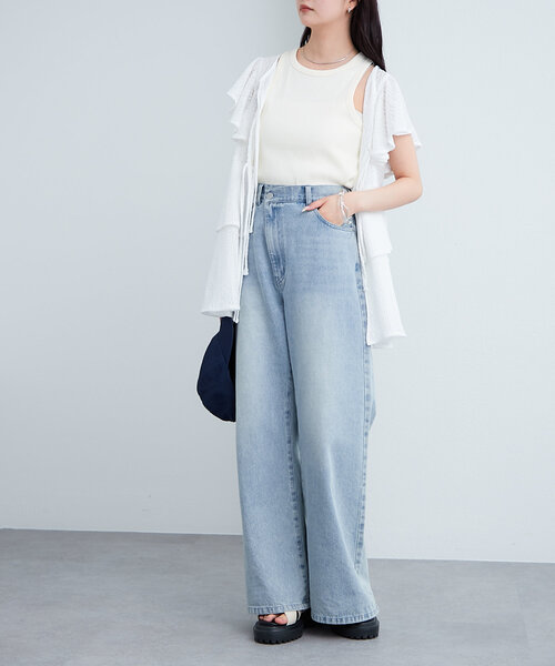 mystic(ミスティック)の「配色リブタンク(タンクトップ・レディース・アイボリー/レッド系その他2/レッド・FREE)」の8枚目の写真