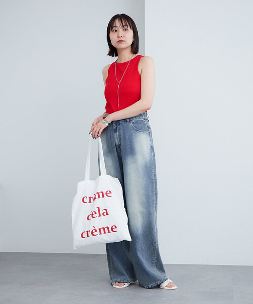 mystic(ミスティック)の「配色リブタンク(タンクトップ・レディース・アイボリー/レッド系その他2/レッド・FREE)」の14枚目の写真