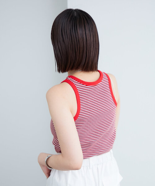 mystic(ミスティック)の「配色リブタンク(タンクトップ・レディース・アイボリー/レッド系その他2/レッド・FREE)」の17枚目の写真
