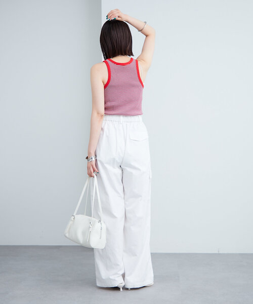 mystic(ミスティック)の「配色リブタンク(タンクトップ・レディース・アイボリー/レッド系その他2/レッド・FREE)」の19枚目の写真