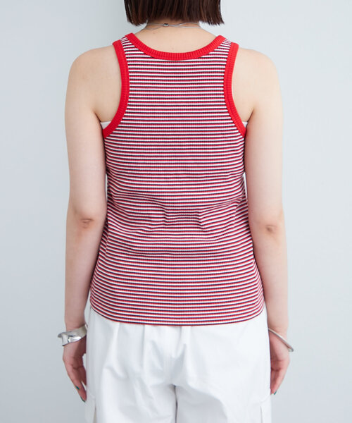 mystic(ミスティック)の「配色リブタンク(タンクトップ・レディース・アイボリー/レッド系その他2/レッド・FREE)」の22枚目の写真