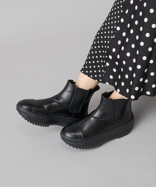 BEARDSLEY（ビアズリー）の「レザートレックサイドゴアブーツ（ブーツ・レディース・ブラック・25cm/24cm/23cm/23.5cm/24.5cm）」の3枚目の写真