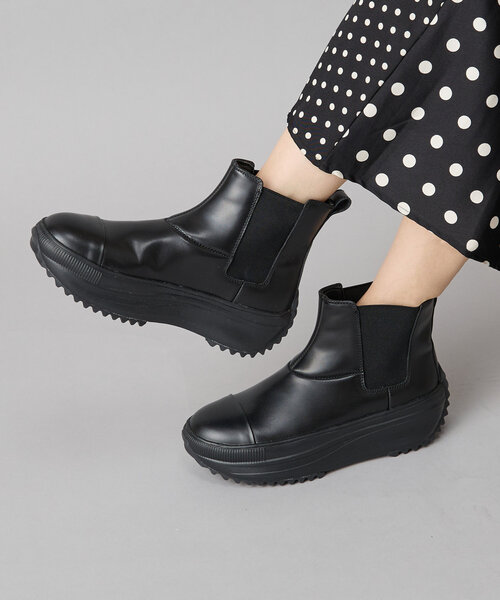 BEARDSLEY（ビアズリー）の「レザートレックサイドゴアブーツ（ブーツ・レディース・ブラック・25cm/24cm/23cm/23.5cm/24.5cm）」の16枚目の写真