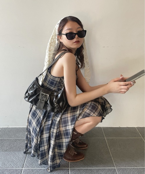 one way（ワンウェイ）の「イレヘムキャミチュニック（キャミソール・レディース・ブルー系その他/グレー/ブラック系その他/ブラック/ブラウン系その他/ブルー系その他2/ブラウン系その他2/ブラック系その他2・FREE）」の8枚目の写真