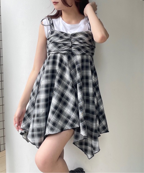 one way（ワンウェイ）の「イレヘムキャミチュニック（キャミソール・レディース・ブルー系その他/グレー/ブラック系その他/ブラック/ブラウン系その他/ブルー系その他2/ブラウン系その他2/ブラック系その他2・FREE）」の5枚目の写真