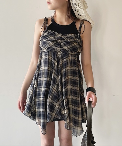 one way（ワンウェイ）の「イレヘムキャミチュニック（キャミソール・レディース・ブルー系その他/グレー/ブラック系その他/ブラック/ブラウン系その他/ブルー系その他2/ブラウン系その他2/ブラック系その他2・FREE）」の18枚目の写真