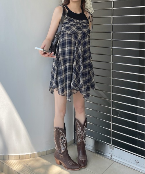 one way（ワンウェイ）の「イレヘムキャミチュニック（キャミソール・レディース・ブルー系その他/グレー/ブラック系その他/ブラック/ブラウン系その他/ブルー系その他2/ブラウン系その他2/ブラック系その他2・FREE）」の12枚目の写真