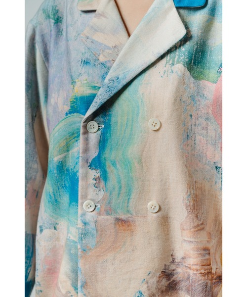 StPT(エスティーピーティー)の「【EM(em)】Room wear Tops - Long Sleeve/アートデザインルームウェア/ロングスリーブ(シャツ/ブラウス・レディース・ピンク系その他/ブルー系その他2/オレンジ系その他/ホワイト系その他/レッド系その他/ブルー系その他・MEDIUM/LARGE)」の9枚目の写真