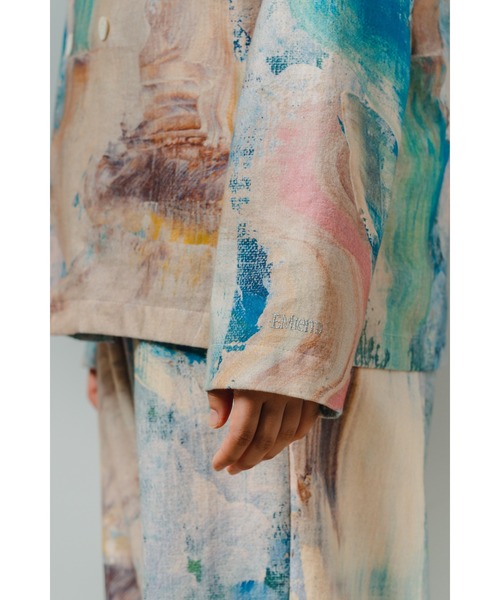 StPT(エスティーピーティー)の「【EM(em)】Room wear Tops - Long Sleeve/アートデザインルームウェア/ロングスリーブ(シャツ/ブラウス・レディース・ピンク系その他/ブルー系その他2/オレンジ系その他/ホワイト系その他/レッド系その他/ブルー系その他・MEDIUM/LARGE)」の10枚目の写真
