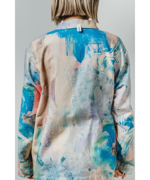 StPT(エスティーピーティー)の「【EM(em)】Room wear Tops - Long Sleeve/アートデザインルームウェア/ロングスリーブ(シャツ/ブラウス・レディース・ピンク系その他/ブルー系その他2/オレンジ系その他/ホワイト系その他/レッド系その他/ブルー系その他・MEDIUM/LARGE)」の11枚目の写真