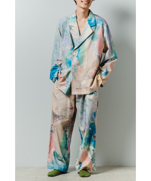 StPT(エスティーピーティー)の「【EM(em)】Room wear Tops - Long Sleeve/アートデザインルームウェア/ロングスリーブ(シャツ/ブラウス・レディース・ピンク系その他/ブルー系その他2/オレンジ系その他/ホワイト系その他/レッド系その他/ブルー系その他・MEDIUM/LARGE)」の8枚目の写真