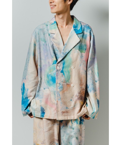 StPT(エスティーピーティー)の「【EM(em)】Room wear Tops - Long Sleeve/アートデザインルームウェア/ロングスリーブ(シャツ/ブラウス・レディース・ピンク系その他/ブルー系その他2/オレンジ系その他/ホワイト系その他/レッド系その他/ブルー系その他・MEDIUM/LARGE)」の12枚目の写真