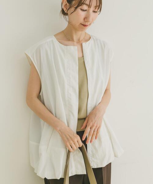 ITEMS URBANRESEARCH（アイテムズ アーバンリサーチ）の「バルーンベスト（ベスト・レディース・ブラック/ホワイト・FREE）」の17枚目の写真