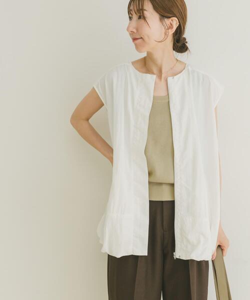 ITEMS URBANRESEARCH（アイテムズ アーバンリサーチ）の「バルーンベスト（ベスト・レディース・ブラック/ホワイト・FREE）」の18枚目の写真