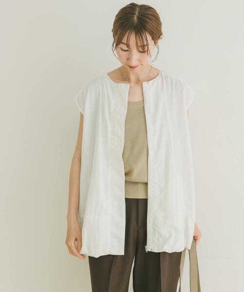 ITEMS URBANRESEARCH（アイテムズ アーバンリサーチ）の「バルーンベスト（ベスト・レディース・ブラック/ホワイト・FREE）」の4枚目の写真