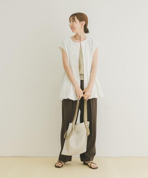 ITEMS URBANRESEARCH（アイテムズ アーバンリサーチ）の「バルーンベスト（ベスト・レディース・ブラック/ホワイト・FREE）」の5枚目の写真