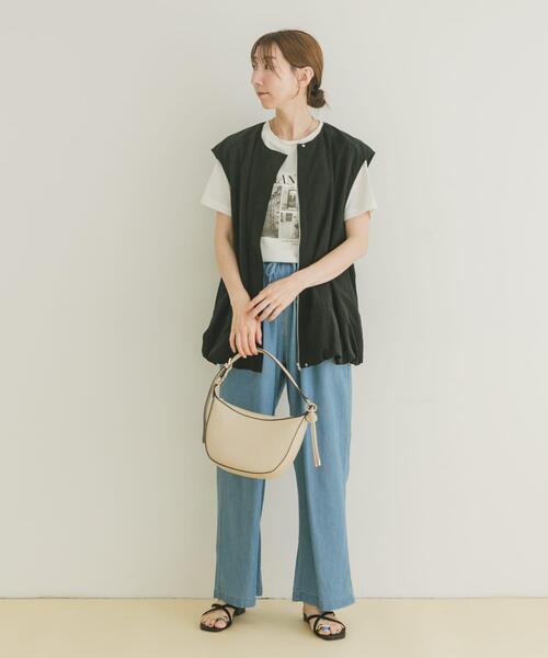 ITEMS URBANRESEARCH（アイテムズ アーバンリサーチ）の「バルーンベスト（ベスト・レディース・ブラック/ホワイト・FREE）」の10枚目の写真