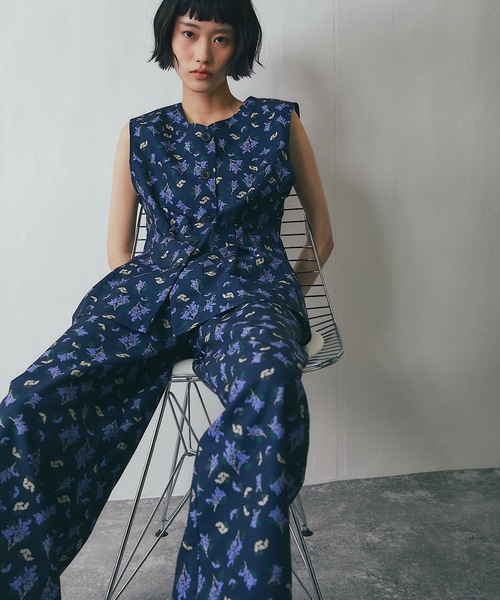 黒 花柄 パンツ　コムコム　値下げ中 パンツ 花柄パンツ レディース メンズ : ZOZOTOWN Yahoo!店