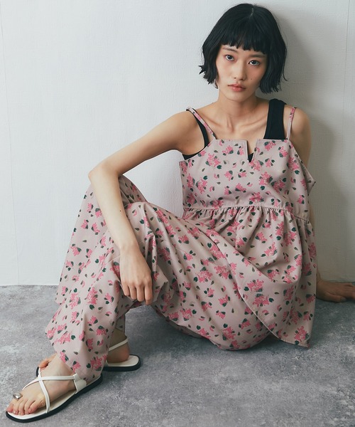 R&D.M.Co. 花柄カジュアルパンツ S ANOTHER S（アナザーエス）の「【セットアップ対応】花柄パンツ