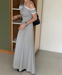 レディースのワンピース/ドレス（グレー/灰色系）ファッション