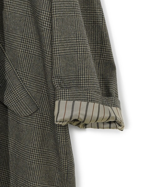 MEN'S BIGI(メンズビギ)の「【50th Anniv . 菊池武夫】WOOL GLEN PLAID COAT(ダウンジャケット/コート・メンズ・カーキ・02/03)」の18枚目の写真
