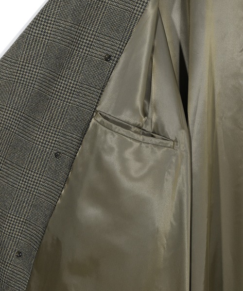 MEN'S BIGI(メンズビギ)の「【50th Anniv . 菊池武夫】WOOL GLEN PLAID COAT(ダウンジャケット/コート・メンズ・カーキ・02/03)」の22枚目の写真