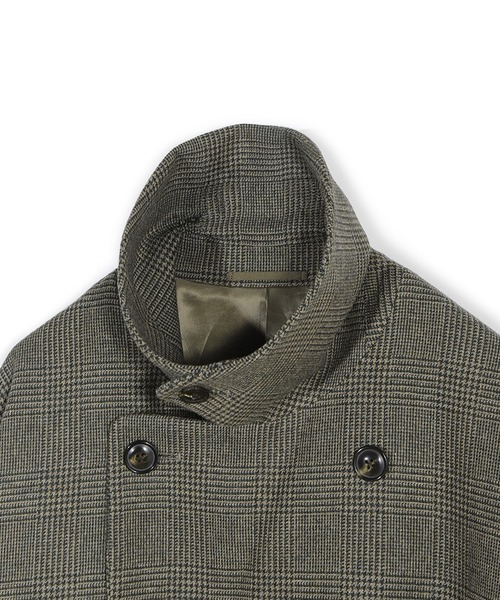 MEN'S BIGI(メンズビギ)の「【50th Anniv . 菊池武夫】WOOL GLEN PLAID COAT(ダウンジャケット/コート・メンズ・カーキ・02/03)」の14枚目の写真