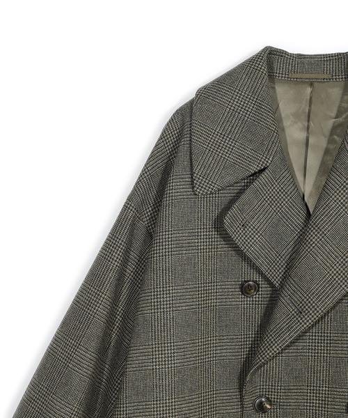 MEN'S BIGI(メンズビギ)の「【50th Anniv . 菊池武夫】WOOL GLEN PLAID COAT(ダウンジャケット/コート・メンズ・カーキ・02/03)」の12枚目の写真