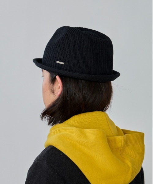 OVERRIDE(オーバーライド)の「OVERRIDE OGC RIBBED KNIT FEDORA / オーバーライド(ハット・メンズ・オリーブ/ブラック/ネイビー・61cm/58cm)」の13枚目の写真